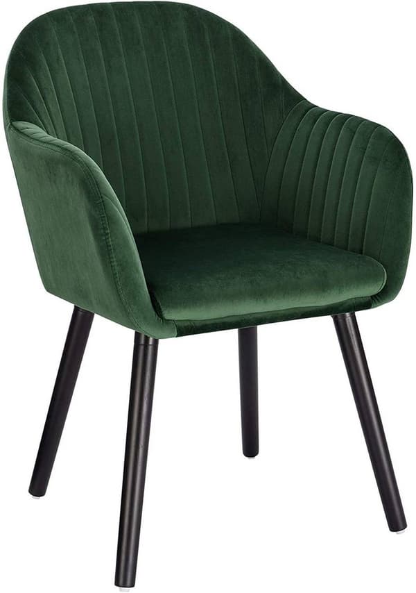 Rootz Ergonomic Velvet -ruokailutuoli - Mukavat istuimet - Tyylikäs nojatuoli - Helppo koota - Kestävä rakenne - 81 cm x 40 cm x 44 cm