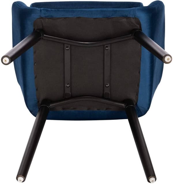Rootz Ergonomic Velvet Spisestuestol - Komfortabel stol - Stilfuld siddeplads - Højdensitetsskum - Nem montering - Understøtter op til 120 kg - 81 cm