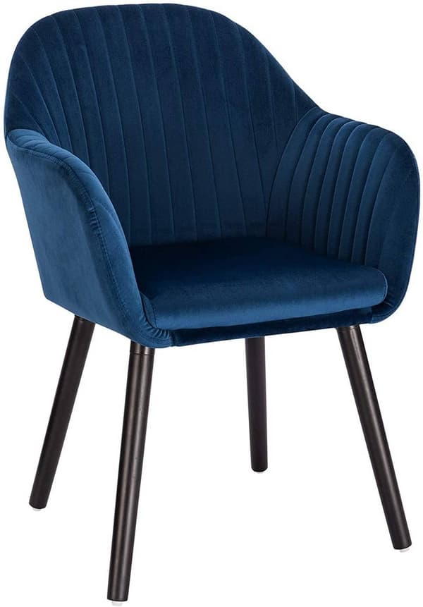 Rootz Ergonomic Velvet -ruokailutuoli - Mukava tuoli - Tyylikäs istuin - Tiheä vaahto - Helppo koota - Tukee jopa 120 kg - 81 cm x 40 cm x 42 cm