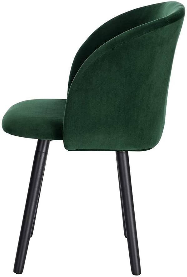 Rootz Ergonomic Dining Chair - Sammetsstol - Bekväma sittplatser - Ryggstöd, hållbar konstruktion, mångsidig stil - 45cm x 46cm x 84cm