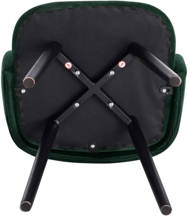 Rootz Ergonomic Dining Chair - Sammetsstol - Bekväma sittplatser - Ryggstöd, hållbar konstruktion, mångsidig stil - 45cm x 46cm x 84cm