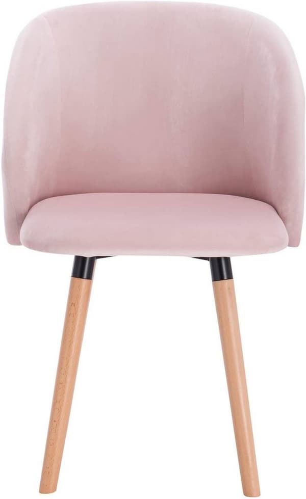 Rootz Ergonomic Dining Chair - Komfortstol - Stilfulde siddepladser - Fløjlsbetræk - Rygstøtte - Holdbar konstruktion - Anti-Slip puder - 45cm x 46cm