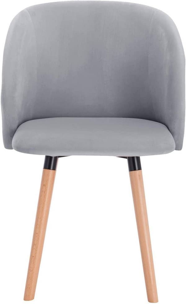 Rootz Ergonomic Velvet Spisestuestol - Komfortstol - Stilfuld siddeplads - Ergonomisk støtte - Materialer af høj kvalitet - Alsidig brug - 45cm x 46cm