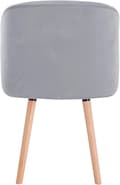 Miniatyrbillede 6 af 8: Rootz Ergonomic Velvet Spisestuestol - Komfortstol - Stilfuld siddeplads - Ergonomisk støtte - Materialer af høj kvalitet - Alsidig brug - 45cm x 46cm