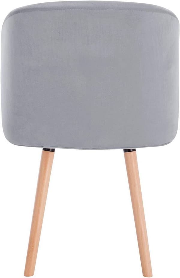 Rootz Ergonomic Velvet Spisestuestol - Komfortstol - Stilfuld siddeplads - Ergonomisk støtte - Materialer af høj kvalitet - Alsidig brug - 45cm x 46cm