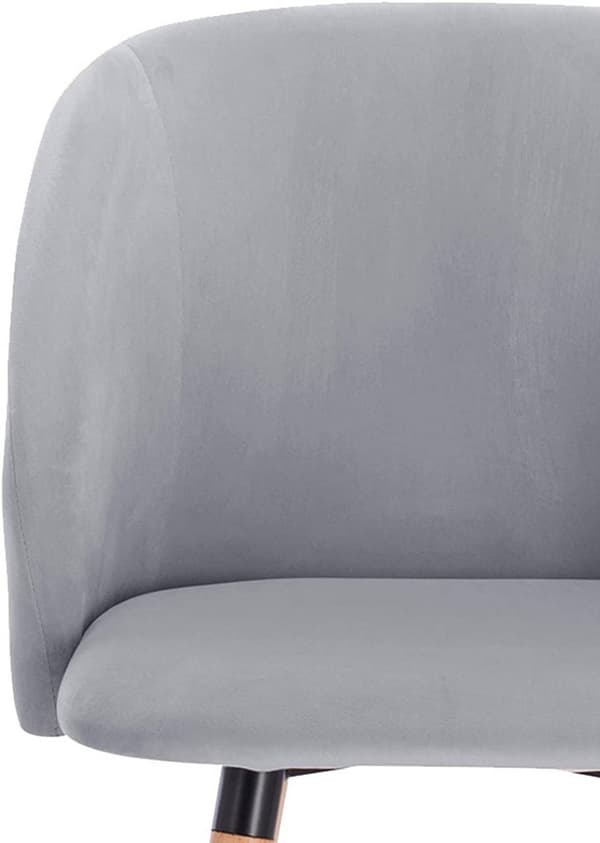 Rootz Ergonomic Velvet Spisestuestol - Komfortstol - Stilfuld siddeplads - Ergonomisk støtte - Materialer af høj kvalitet - Alsidig brug - 45cm x 46cm