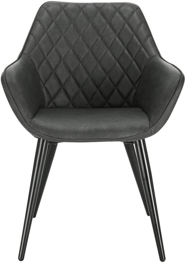 Rootz Modern ruokatuoli - Ergonominen istuin - Tyylikäs toimistotuoli - Mukava muotoilu, kestävä rakenne, säädettävä vakaus - keinonahka ja metalli -