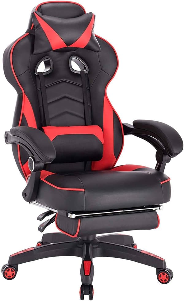 Rootz Ultimate Gaming Chair - Kontorstol - Ergonomisk computerstol - Justerbar, holdbar, nem montering - 121cm-128cm x 45cm-52cm