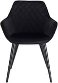 Miniatyrbillede 4 af 7: Rootz Velvet spisestuestol - Polstret stol - Ergonomisk siddeplads - Superkomfortabel - Holdbar konstruktion - Justerbar stabilitet - 41cm x 45cm x 84