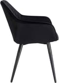 Miniatyrbillede 5 af 7: Rootz Velvet spisestuestol - Polstret stol - Ergonomisk siddeplads - Superkomfortabel - Holdbar konstruktion - Justerbar stabilitet - 41cm x 45cm x 84