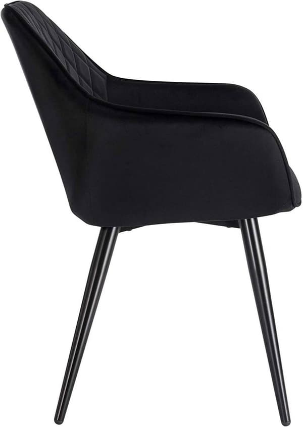 Rootz Velvet spisestuestol - Polstret stol - Ergonomisk siddeplads - Superkomfortabel - Holdbar konstruktion - Justerbar stabilitet - 41cm x 45cm x 84