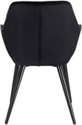 Miniatyrbillede 6 af 7: Rootz Velvet spisestuestol - Polstret stol - Ergonomisk siddeplads - Superkomfortabel - Holdbar konstruktion - Justerbar stabilitet - 41cm x 45cm x 84