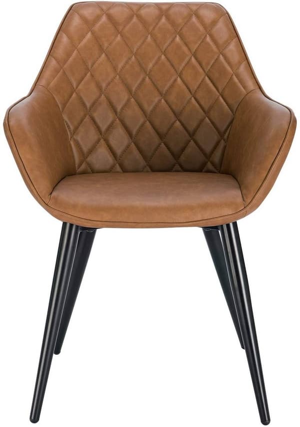 Rootz Modern Matsalsstol - Ergonomisk sits - Snygg kontorsstol - Bekväm design, hållbar konstruktion, enkelt underhåll - konstläder och metall - 84 cm