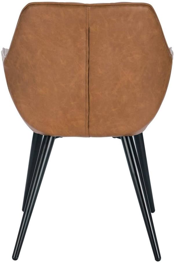 Rootz Modern Matsalsstol - Ergonomisk sits - Snygg kontorsstol - Bekväm design, hållbar konstruktion, enkelt underhåll - konstläder och metall - 84 cm