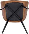 Miniatyrbild 7 av 9: Rootz Modern Matsalsstol - Ergonomisk sits - Snygg kontorsstol - Bekväm design, hållbar konstruktion, enkelt underhåll - konstläder och metall - 84 cm