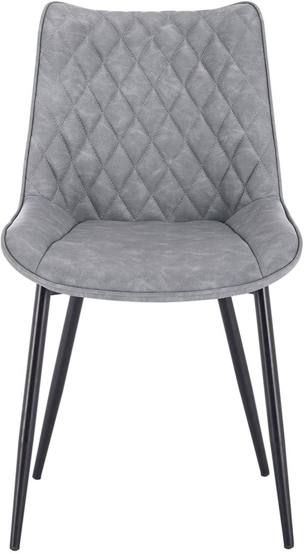 Rootz Sæt med 4 spisestuestole - Køkkenstole - Kontorstole - Ergonomisk design - Slidstærkt kunstlæder - Nem montering - 46 x 40,5 cm Sædestr.
