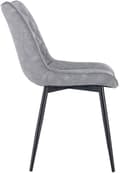 Miniatyrbillede 4 af 9: Rootz Sæt med 4 spisestuestole - Køkkenstole - Kontorstole - Ergonomisk design - Slidstærkt kunstlæder - Nem montering - 46 x 40,5 cm Sædestr.