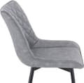 Miniatyrbillede 6 af 9: Rootz Sæt med 4 spisestuestole - Køkkenstole - Kontorstole - Ergonomisk design - Slidstærkt kunstlæder - Nem montering - 46 x 40,5 cm Sædestr.