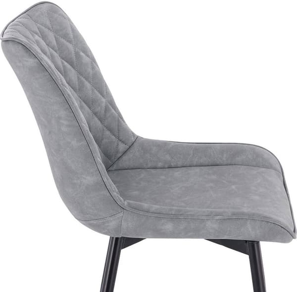 Rootz Sæt med 4 spisestuestole - Køkkenstole - Kontorstole - Ergonomisk design - Slidstærkt kunstlæder - Nem montering - 46 x 40,5 cm Sædestr.