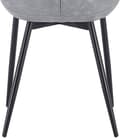 Miniatyrbillede 7 af 9: Rootz Sæt med 4 spisestuestole - Køkkenstole - Kontorstole - Ergonomisk design - Slidstærkt kunstlæder - Nem montering - 46 x 40,5 cm Sædestr.