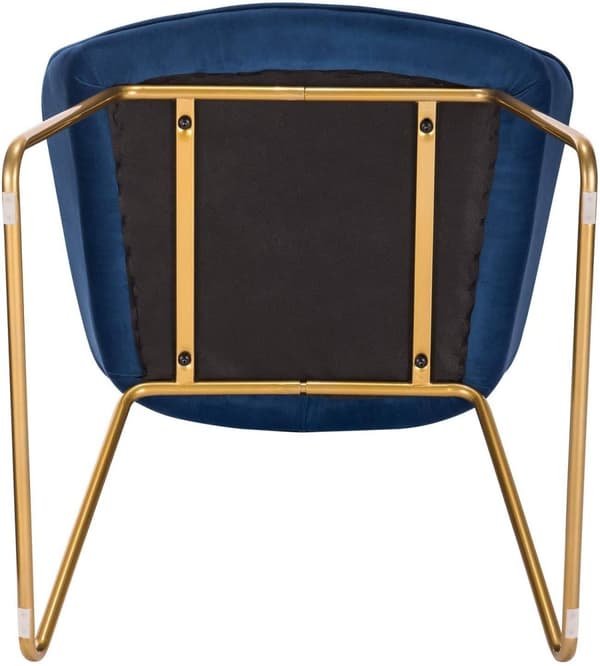 Rootz Set med 4 matstolar - Sammetsklädda stolar - Moderna kontorsstolar - Ergonomisk design, hållbar ram, golvskydd - 45 cm x 44 cm x 78,5 cm