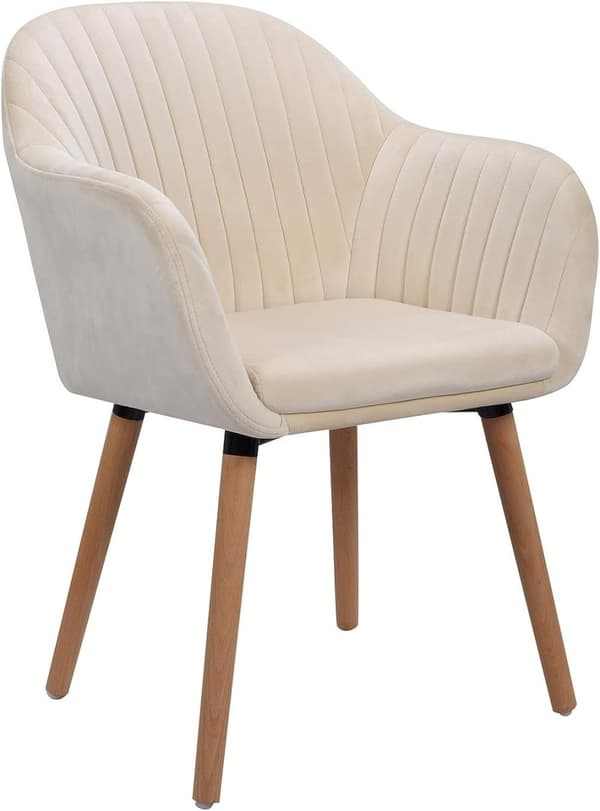 Ergonominen Rootz-ruokailutuoli - Comfort-tuoli - Tyylikäs istuin - Tiheä vaahtomuovi - Samettiverhoilu - Helppo koota - 81 cm x 40 cm x 47 cm