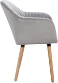 Miniatyrbild 5 av 5: Rootz Ergonomic Dining Chair - Komfortstol - Snygga sittplatser - Sammetsklädsel - Enkel montering - Robust konstruktion - 81cm x 40cm x 47cm