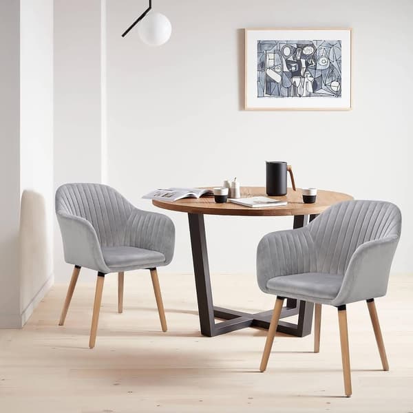 Rootz Ergonomic Dining Chair - Komfortstol - Snygga sittplatser - Sammetsklädsel - Enkel montering - Robust konstruktion - 81cm x 40cm x 47cm