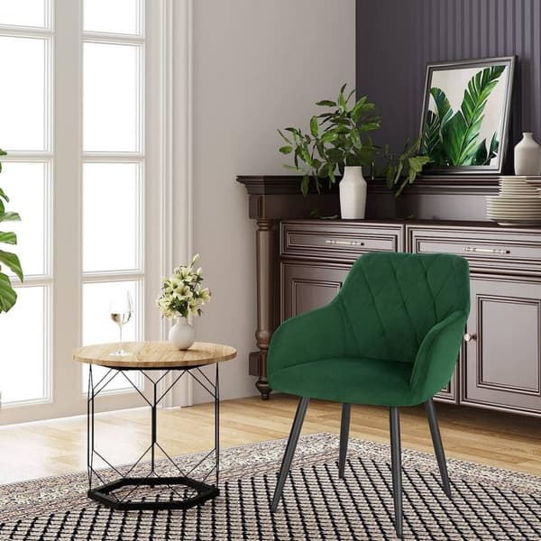 Rootz Velvet spisestuestol - Ergonomisk stol - Stilfuld siddeplads - Komfortabel, holdbar, alsidig - Fløjl + Metal - 44 cm x 42,5 cm x 85,5 cm