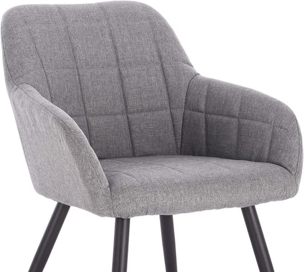Rootz Sæt med 6 polstrede spisestuestole - Lænestole - Komfortstole - Ergonomisk design - Holdbar konstruktion - Alsidig stil - 43cm x 55cm x 81cm