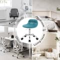 Miniatyrbillede 6 af 8: Rootz Velvet Kontorstol - Skrivebordsstol - Justerbar drejestol - Stilfuld, komfortabel, Ergonomisk - 56,5-68 cm x 38 cm x 31 cm
