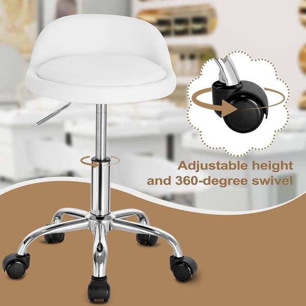 Rootz säädettävä kääntyvä toimistojakkara - Työtuoli - Pyörivä tuoli - Ergonominen muotoilu - Korkeussäädettävä - Mukava istuvuus - 53cm-65,5cm Korkeu