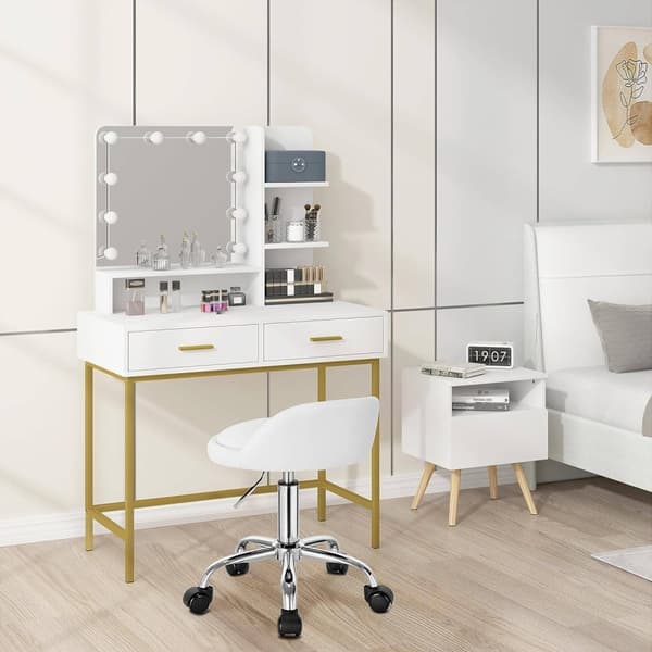 Rootz säädettävä kääntyvä toimistojakkara - Työtuoli - Pyörivä tuoli - Ergonominen muotoilu - Korkeussäädettävä - Mukava istuvuus - 53cm-65,5cm Korkeu