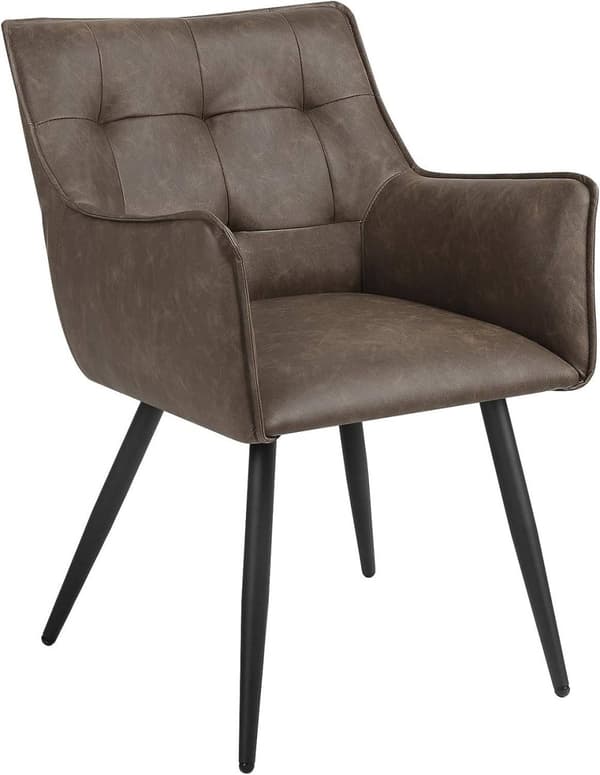 Rootz-ruokailutuoli - Ergonominen tuoli - Mukava istuvuus - Tiheävaahto - Tukeva metallirunko - Monipuolinen muotoilu - 57 cm x 80 cm x 57 cm