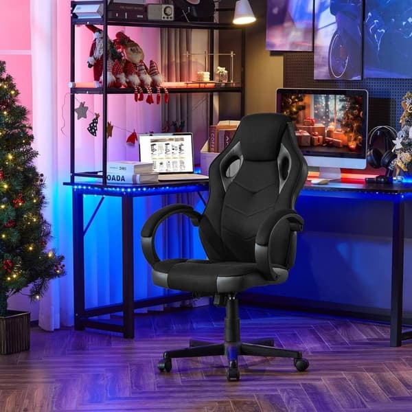 Rootz Ultimate -pelituoli - Ergonominen toimistotuoli - Kilpatuoli - Hengittävä verkko - Säädettävä tuki - Kestävä rakenne - 48,5 cm x 49,5 cm x 67,5