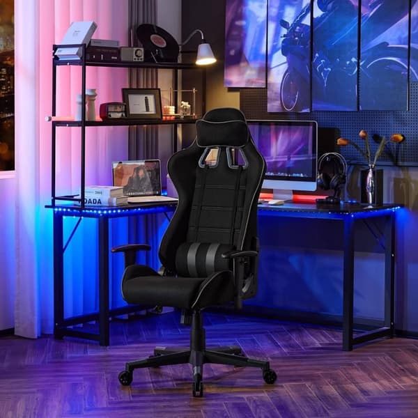 Rootz Ultimate Gaming Chair - Ergonomisk kontorstol - Åndbar skrivebordsstol - Mesh-stof - Forbedret holdningsstøtte - Justerbart design - Holdbar kon