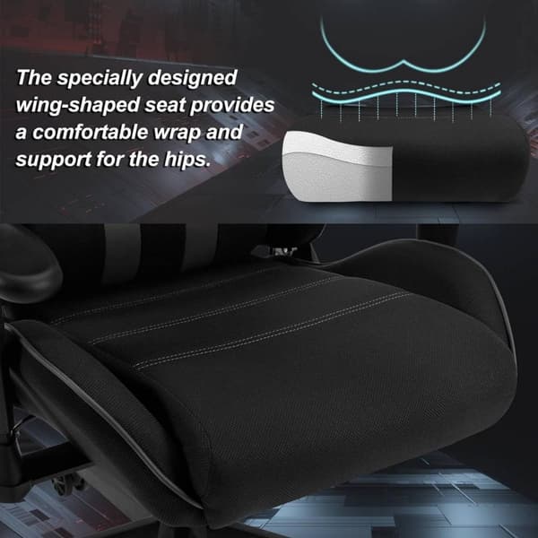 Rootz Ultimate Gaming Chair - Ergonomisk kontorstol - Åndbar skrivebordsstol - Mesh-stof - Forbedret holdningsstøtte - Justerbart design - Holdbar kon