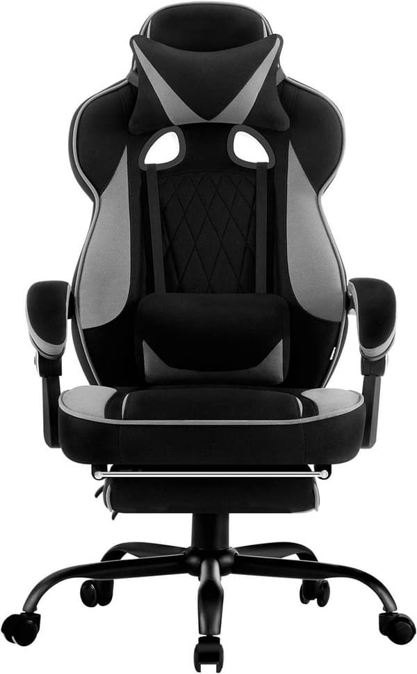 Rootz Ultimate Gaming Chair - Kontorstol - Ergonomisk stol - Pocket Spring Pude - Åndbar Mesh - Justerbar komfort - 120-127,5 cm x 57 cm x 51,5 cm