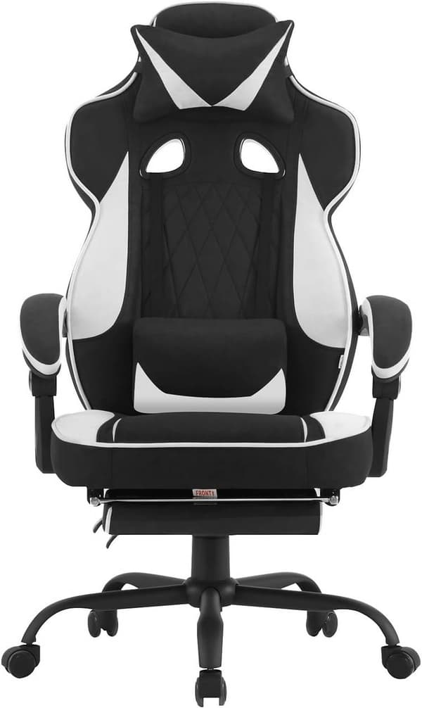Rootz Gaming Chair - Kontorstol - Computerstol - Pocket Spring Pude - Ergonomisk design - Holdbart læderstof - 57cm x 51,5cm