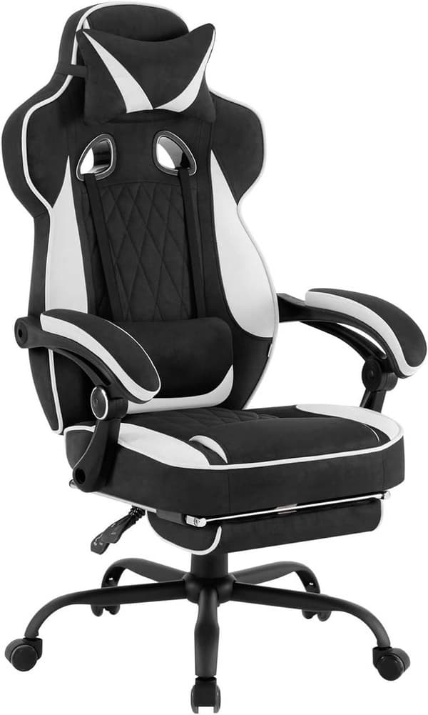 Rootz Gaming Chair - Kontorstol - Computerstol - Pocket Spring Pude - Ergonomisk design - Holdbart læderstof - 57cm x 51,5cm