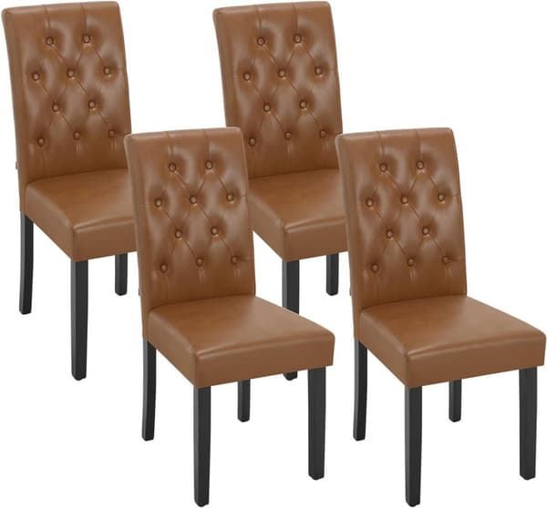 Rootz spisestuestol - Høj rygstol - Læderstol - Ergonomisk design - Let at rengøre - Holdbar konstruktion - 44cm x 99cm x 59cm