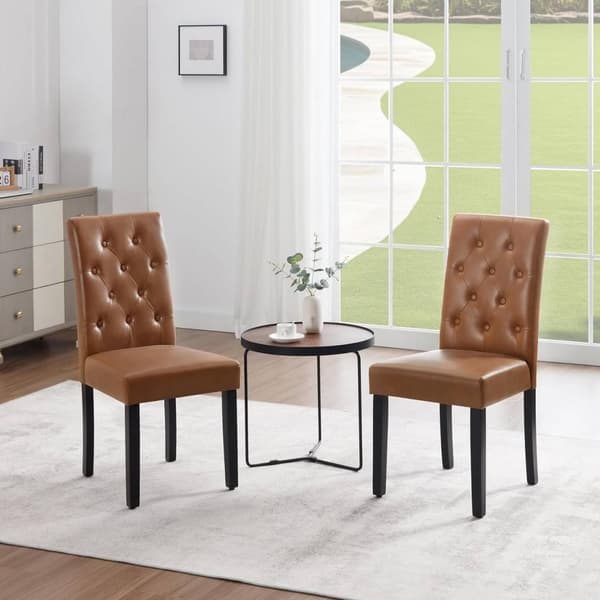Rootz Spisestuestol - Højrygget Stol - Imiteret læderstol - Ergonomisk design - Nem vedligeholdelse - Robust konstruktion - 44cm x 99cm x 59cm