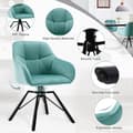 Miniatyrbild 5 av 8: Rootz Swivel Matstol - Roterande Stol - Sammetsstol - Ergonomisk design - Enkel montering - Hållbar - 58,5 cm x 82,5 cm x 54,5 cm