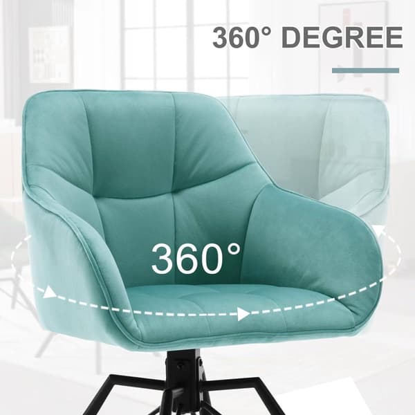 Rootz Swivel Matstol - Roterande Stol - Sammetsstol - Ergonomisk design - Enkel montering - Hållbar - 58,5 cm x 82,5 cm x 54,5 cm