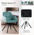 Miniatyrbild 8 av 8: Rootz Swivel Matstol - Roterande Stol - Sammetsstol - Ergonomisk design - Enkel montering - Hållbar - 58,5 cm x 82,5 cm x 54,5 cm