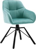 Miniatyrbild 1 av 8: Rootz Swivel Matstol - Roterande Stol - Sammetsstol - Ergonomisk design - Enkel montering - Hållbar - 58,5 cm x 82,5 cm x 54,5 cm