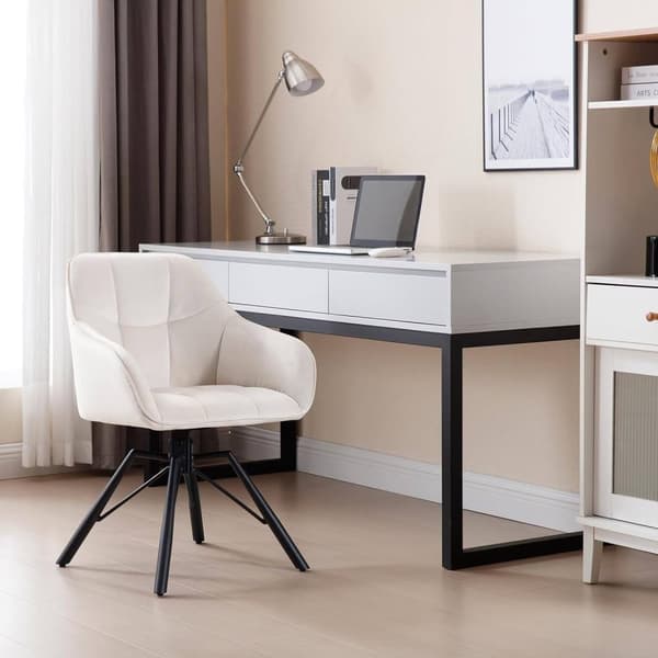 Rootz kääntyvä ruokatuoli - Pyörivä tuoli - Samettituoli - Ergonominen muotoilu - Mukavat istuimet - Kestävä rakenne - 58,5 cm x 82,5 cm x 54,5 cm
