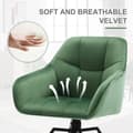 Miniatyrbillede 7 af 8: Rootz drejelig spisestuestol - Roterende stol - Fløjlskontorstol - Ergonomisk design - Luksuriøs komfort - Holdbar konstruktion - 58,5 cm x 82,5 cm x
