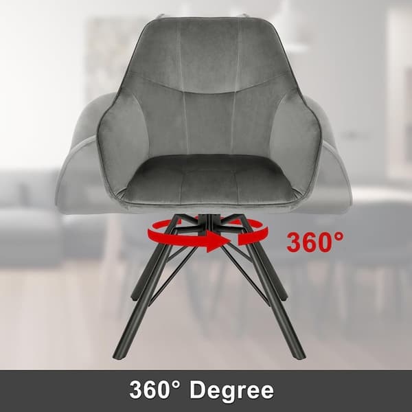 Rootz kääntyvä ruokatuoli - Pyörivä tuoli - Samettipehmustettu tuoli - Ergonominen muotoilu - Mukavat istuimet - Kestävä rakenne - 58,5 cm x 82,5 cm x