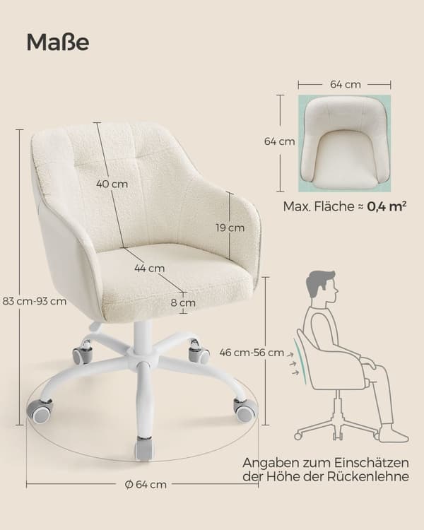 Rootz Swivel Chair - Lounge Chair - Kontorsstol - Stålstomme - Sammetsklädsel - Justerbar höjd - 64cm x 64cm x (83-93)cm